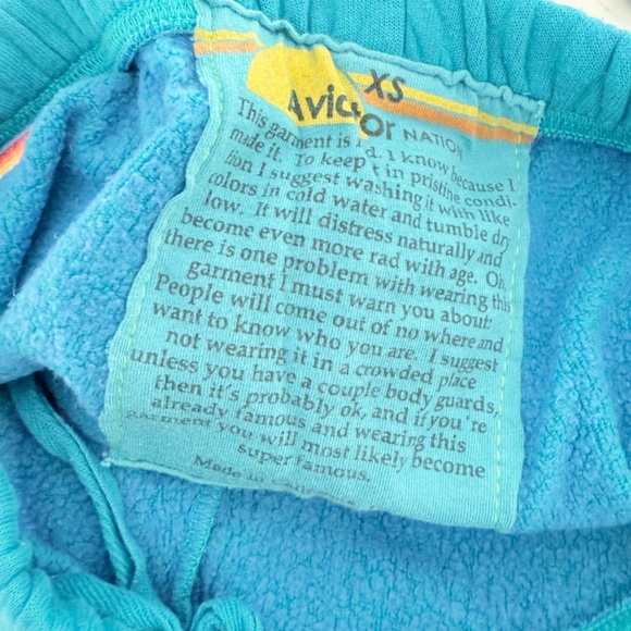 Aviator Nation Teal Blue VENICE CA Pullover Sweatshirt & Jogger Set - Picture 12 of 12